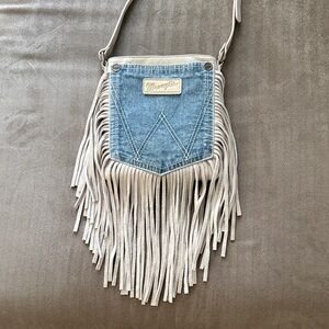Wrangler Denim Fringe Crossbody Bag - NEW!!